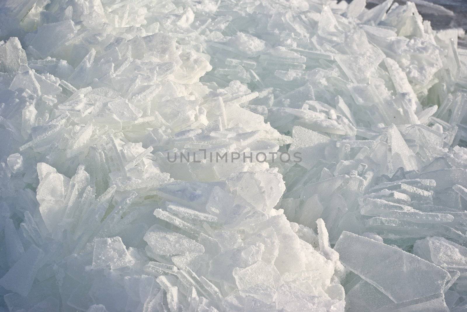 The Closeup Ice texture background. The macro