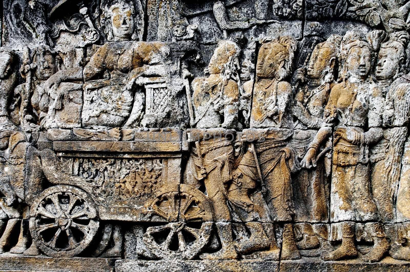 Buddhist bas-relief by rigamondis