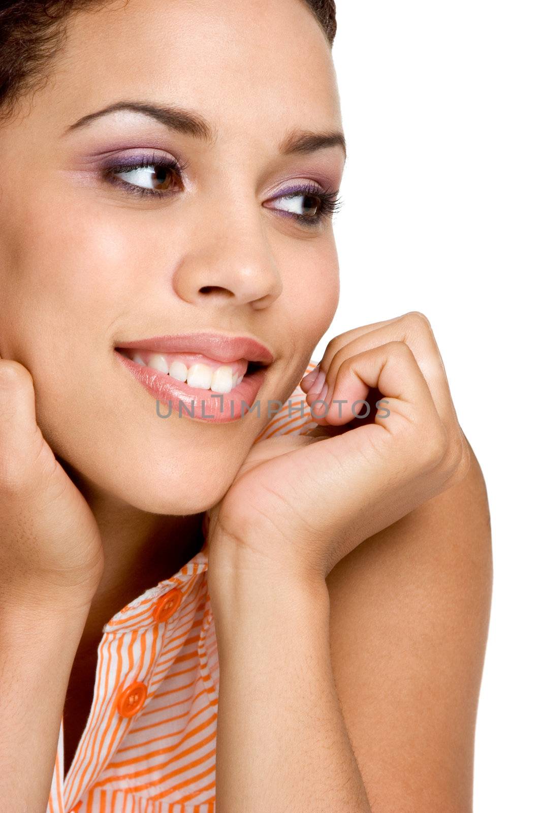 Beautiful smiling african american woman