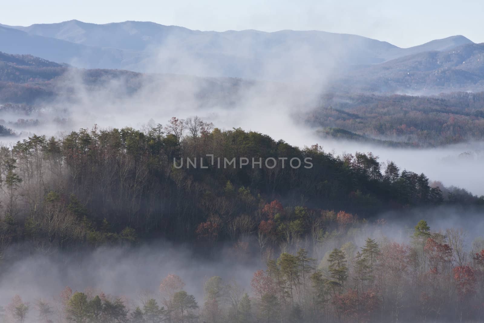 great smoky mountain national park a lot of fog great colors