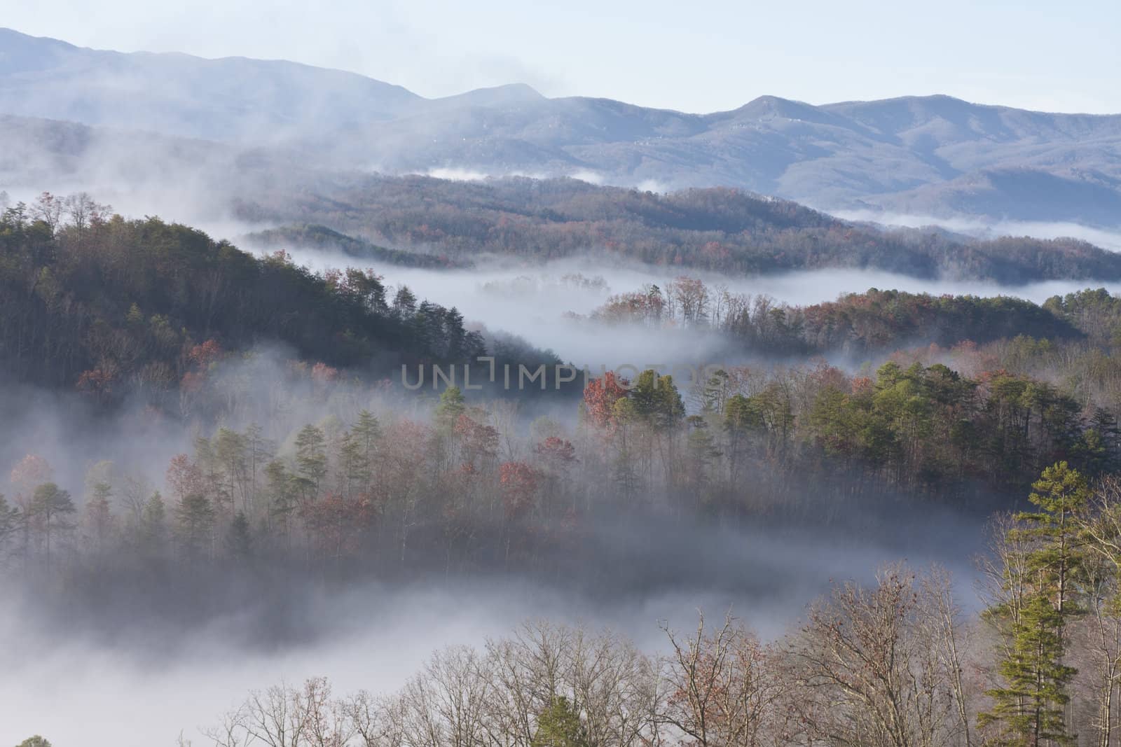 great smoky mountain national park a lot of fog great colors