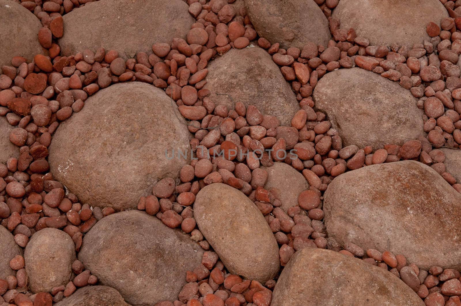 Abstract collection of stones back ground