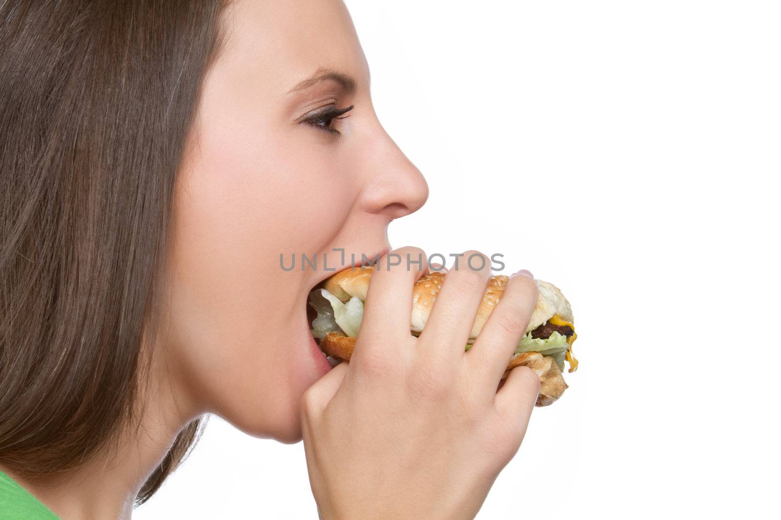 Girl Eating Food by keeweeboy