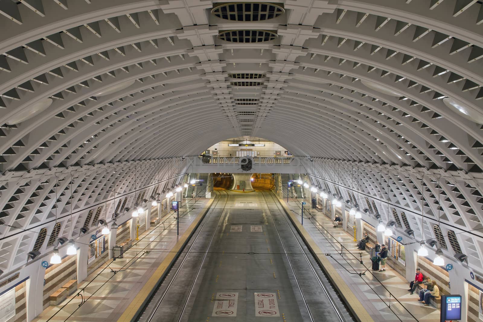 Pioneer Square Underground Tunnel Bus Station in Seattle Washington