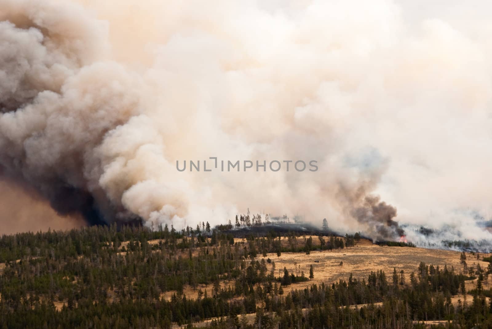 Yellowstone on Fire by emattil