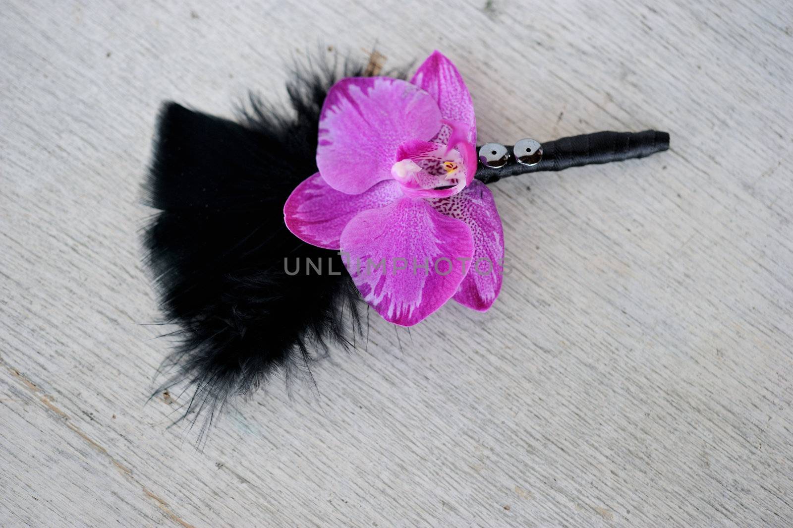 Image of a creatively designed  boutonniere