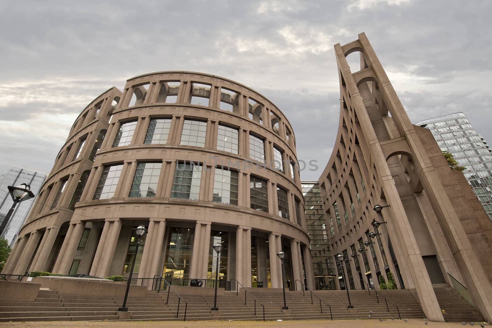 Vancouver BC Public Library in Downtown Canada