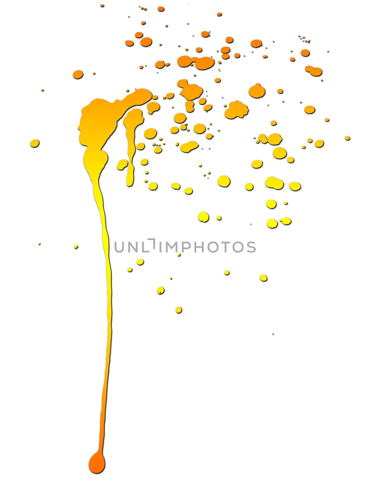 An abstract image of some paint splats