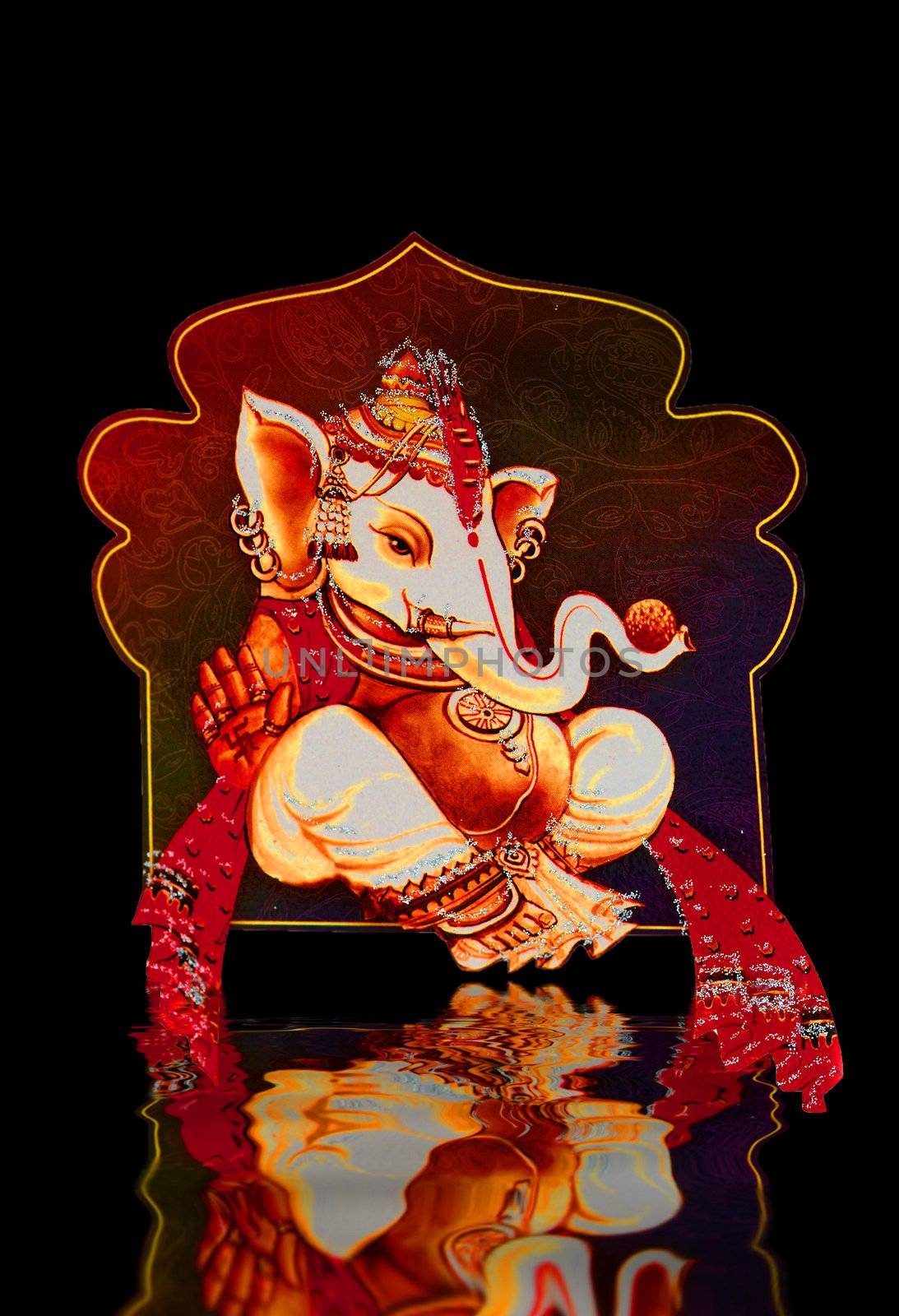 Beautiful picture of Ganesha an hindu god
