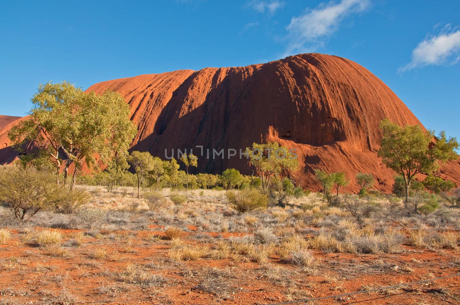 view of Ayers Rock, outback australia Northern Territory