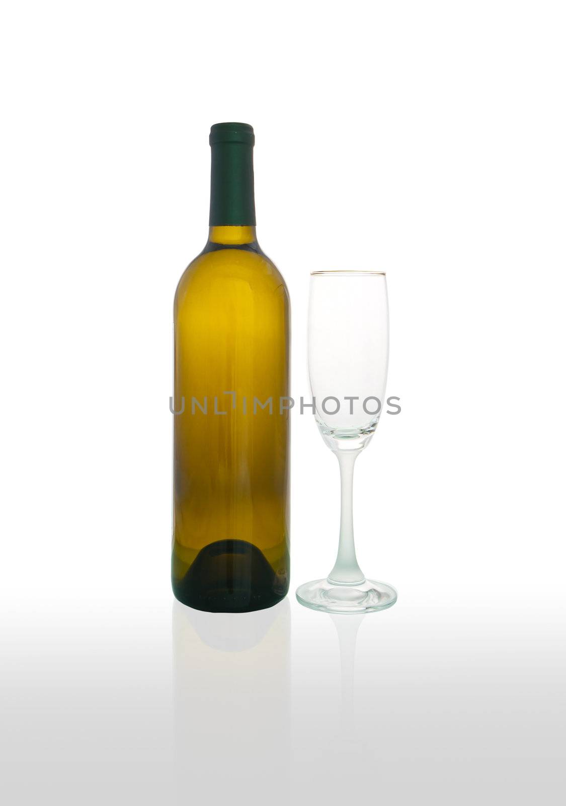 Bottle and wine glass  by stoonn