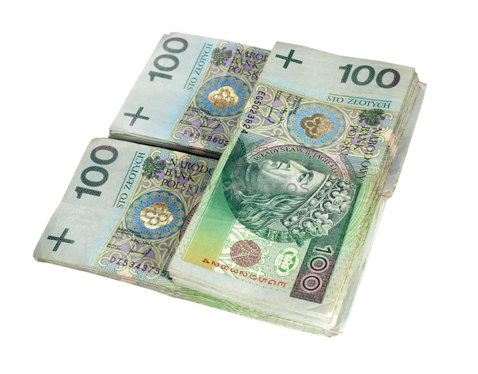 Polish 100 zloty banknotes