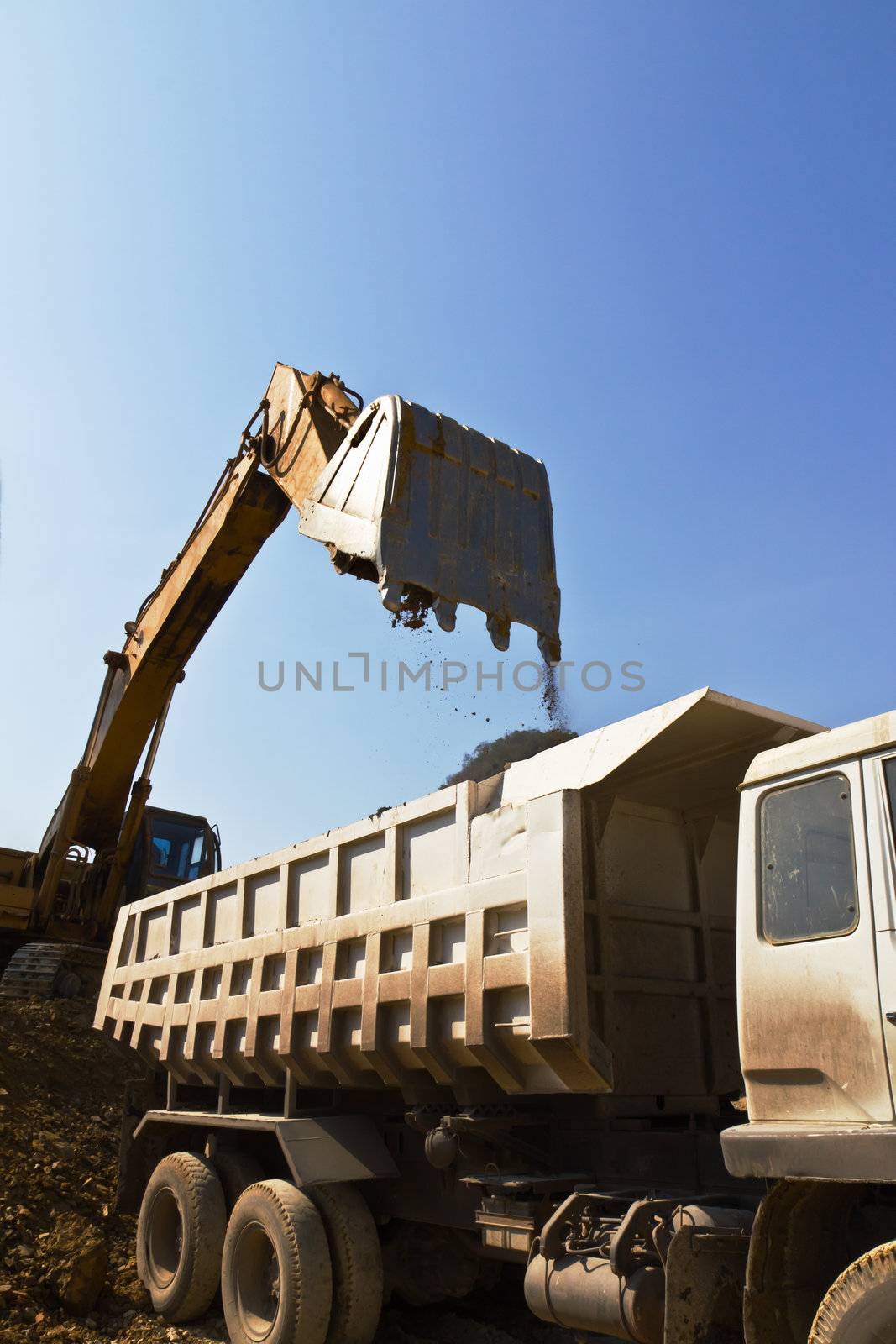 excavator loader and truck by stoonn