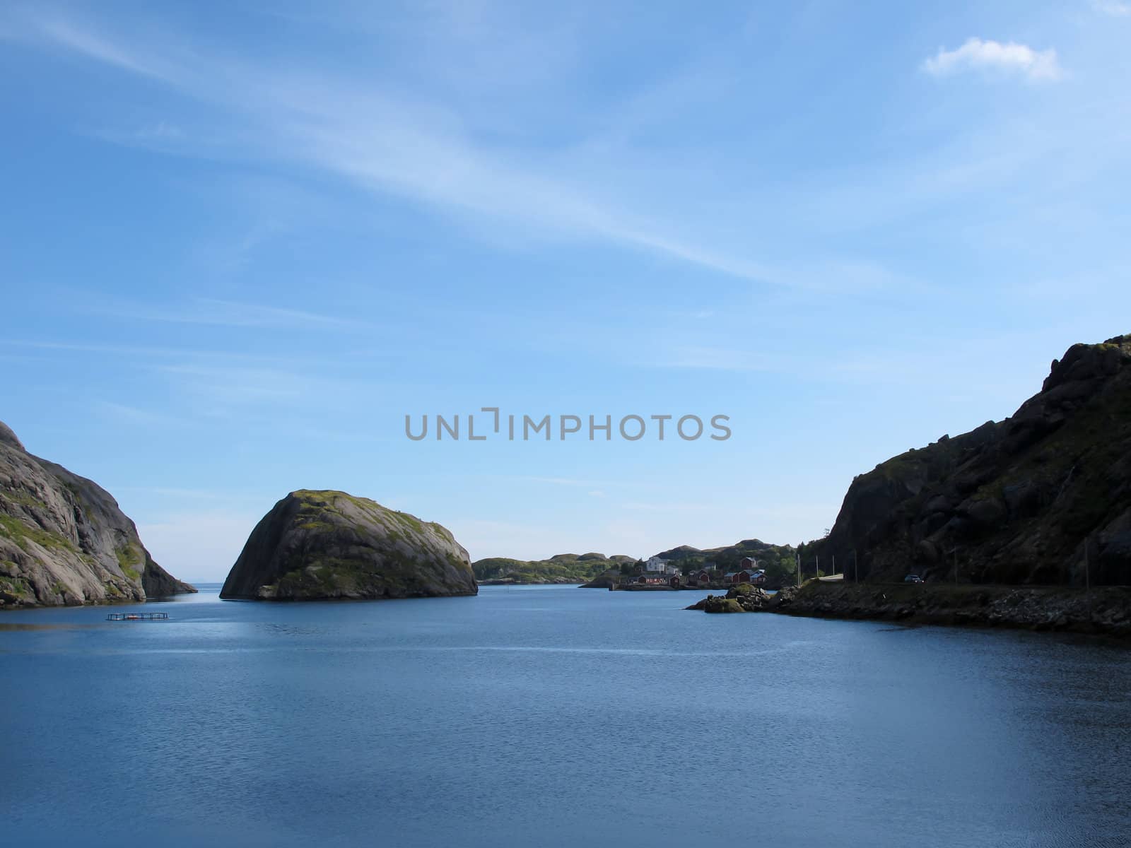 Picturesque landscape at Norway islands
