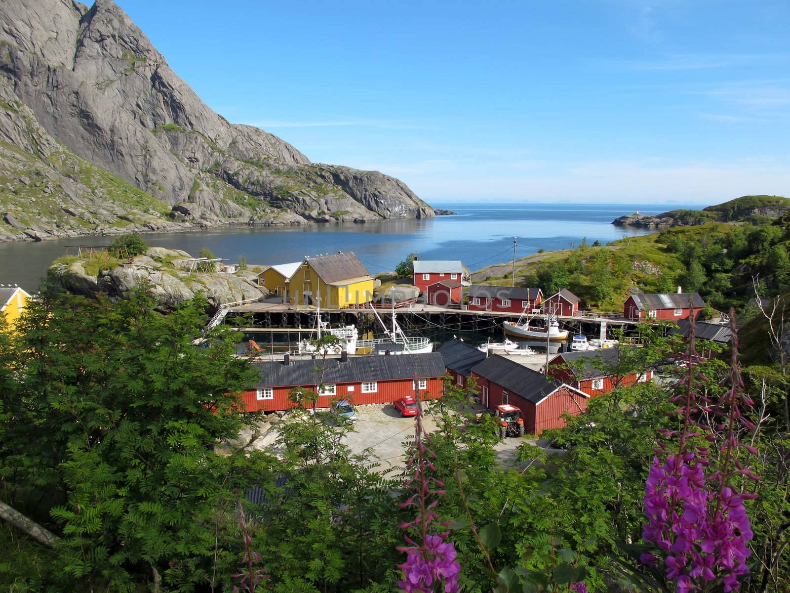 Picturesque landscape at Norway village
