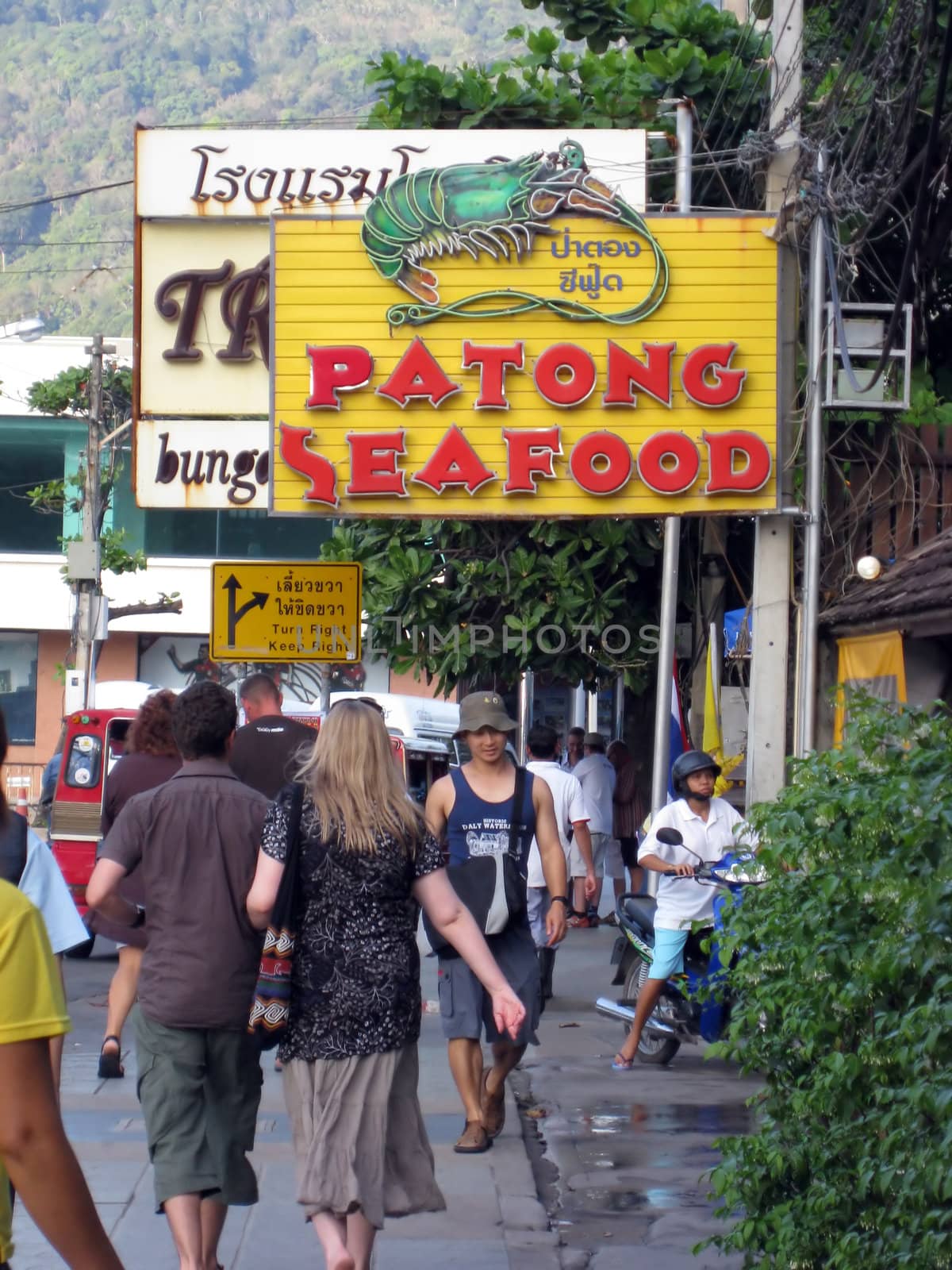 Thailand patong street,seafood resturant