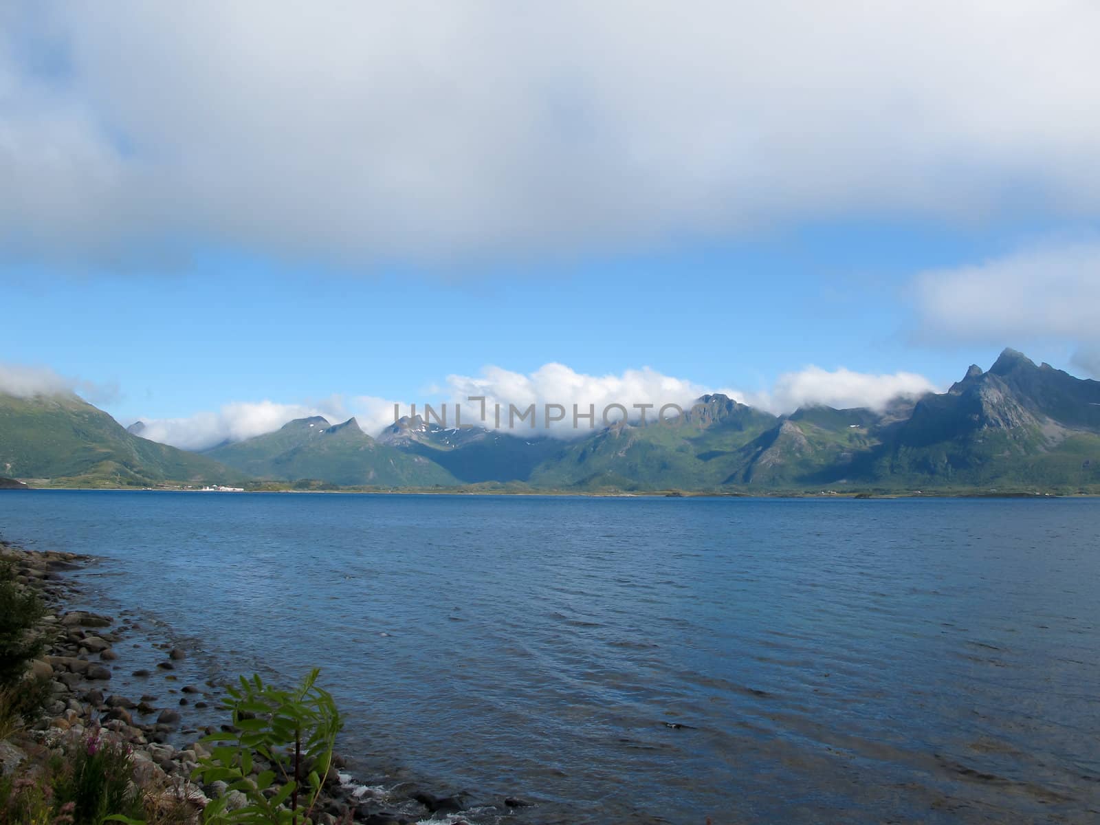 Picturesque landscape at Norway islands
