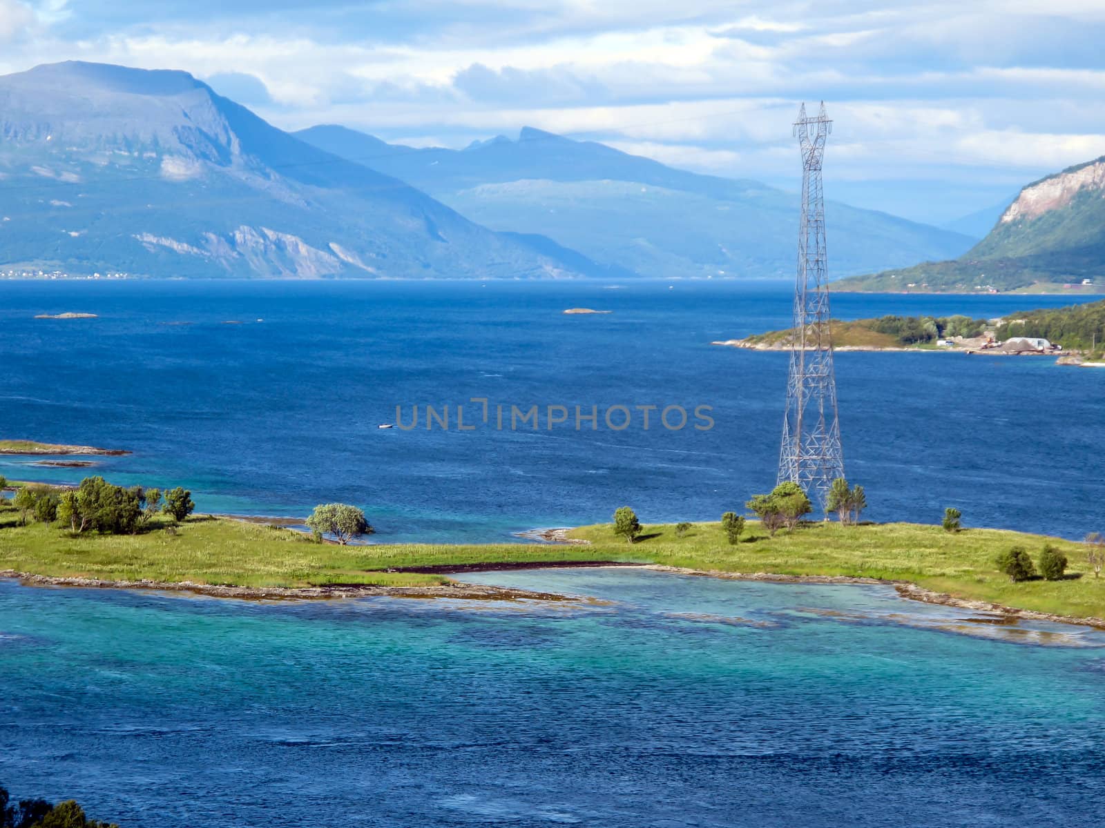 Picturesque landscape at Norway islands
