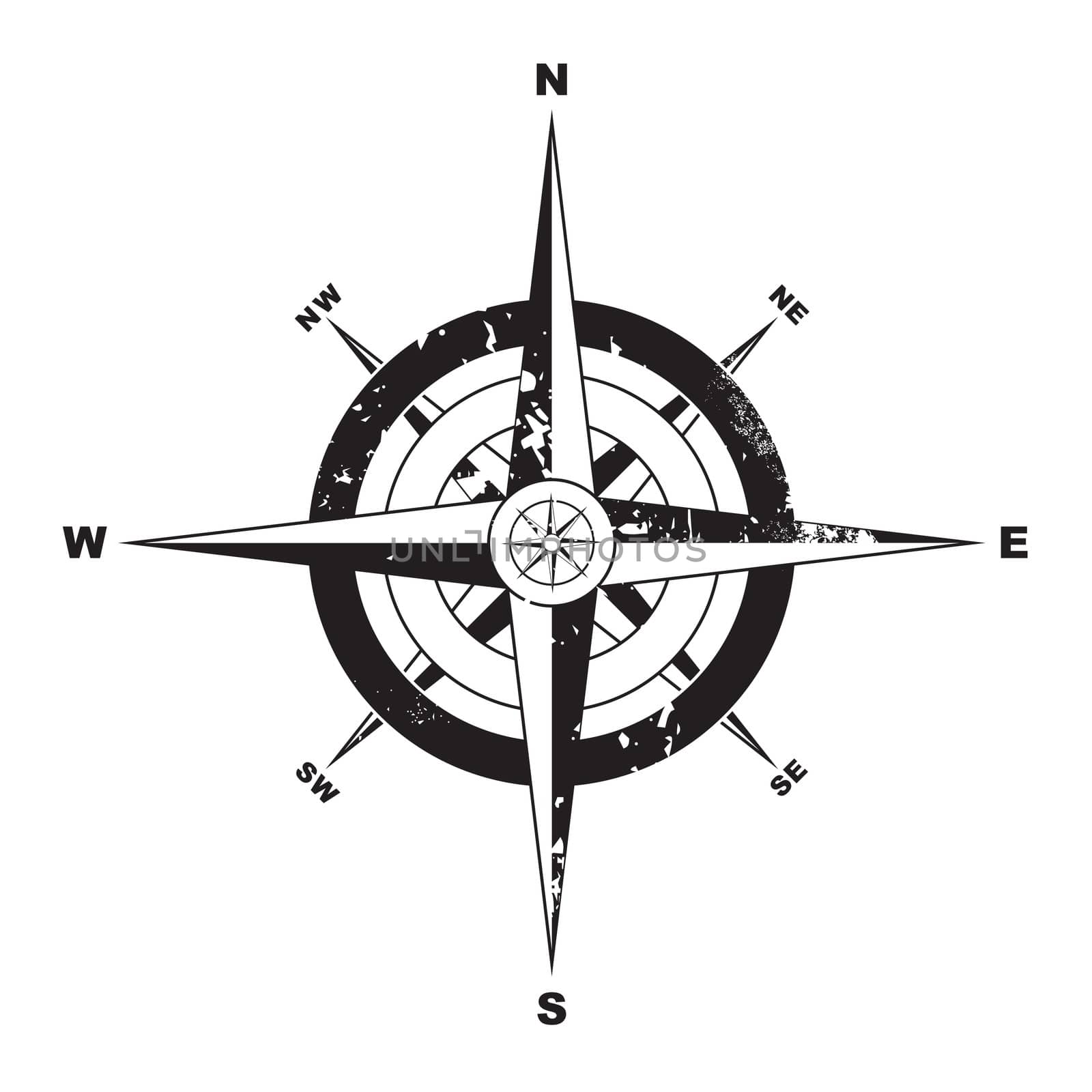 Grunge compass by nicemonkey
