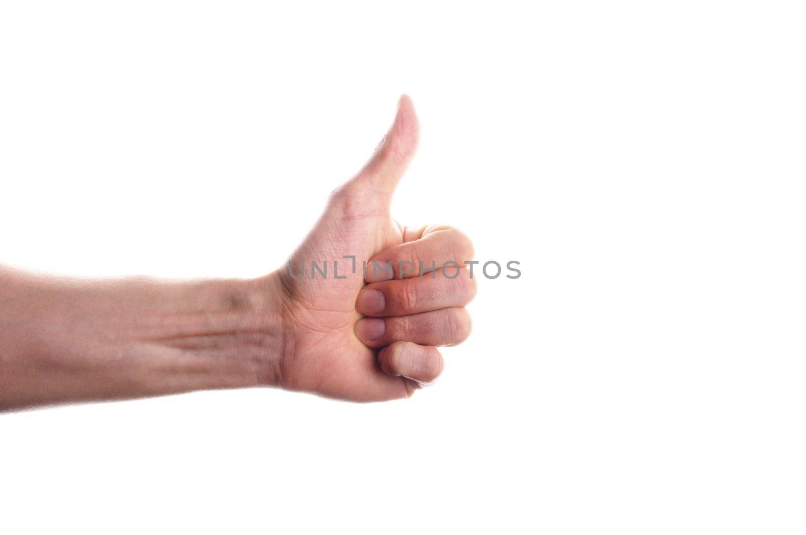 thumbs up or down concept isolated on white background