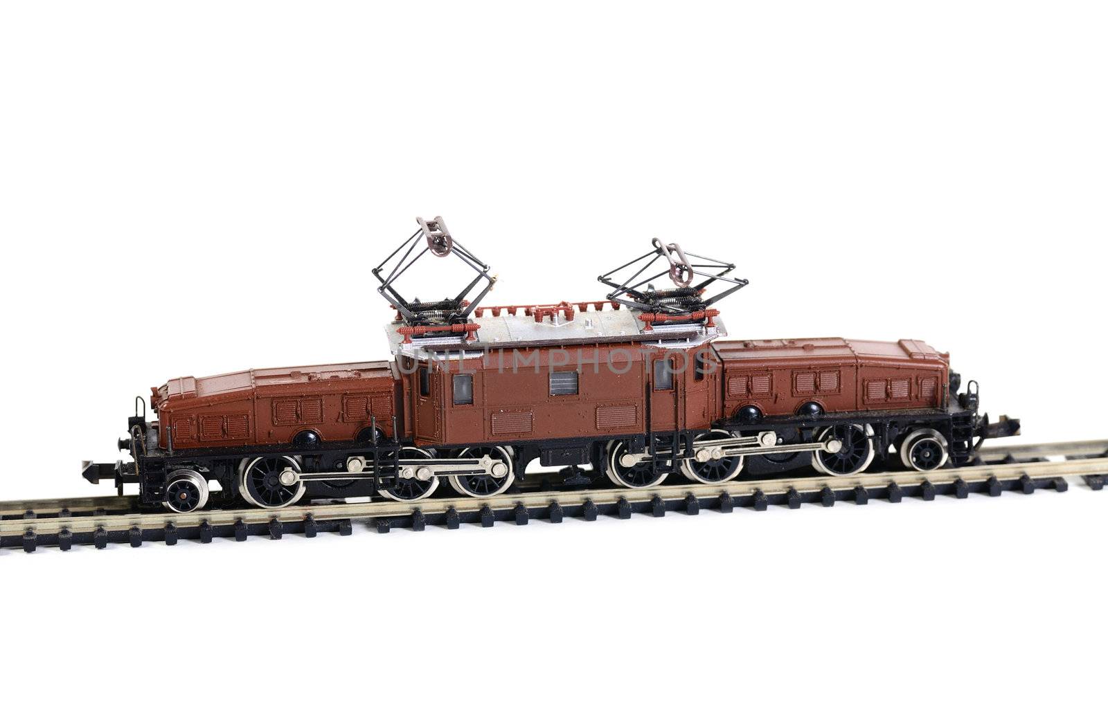 Shot of Model railroading isolated on white background