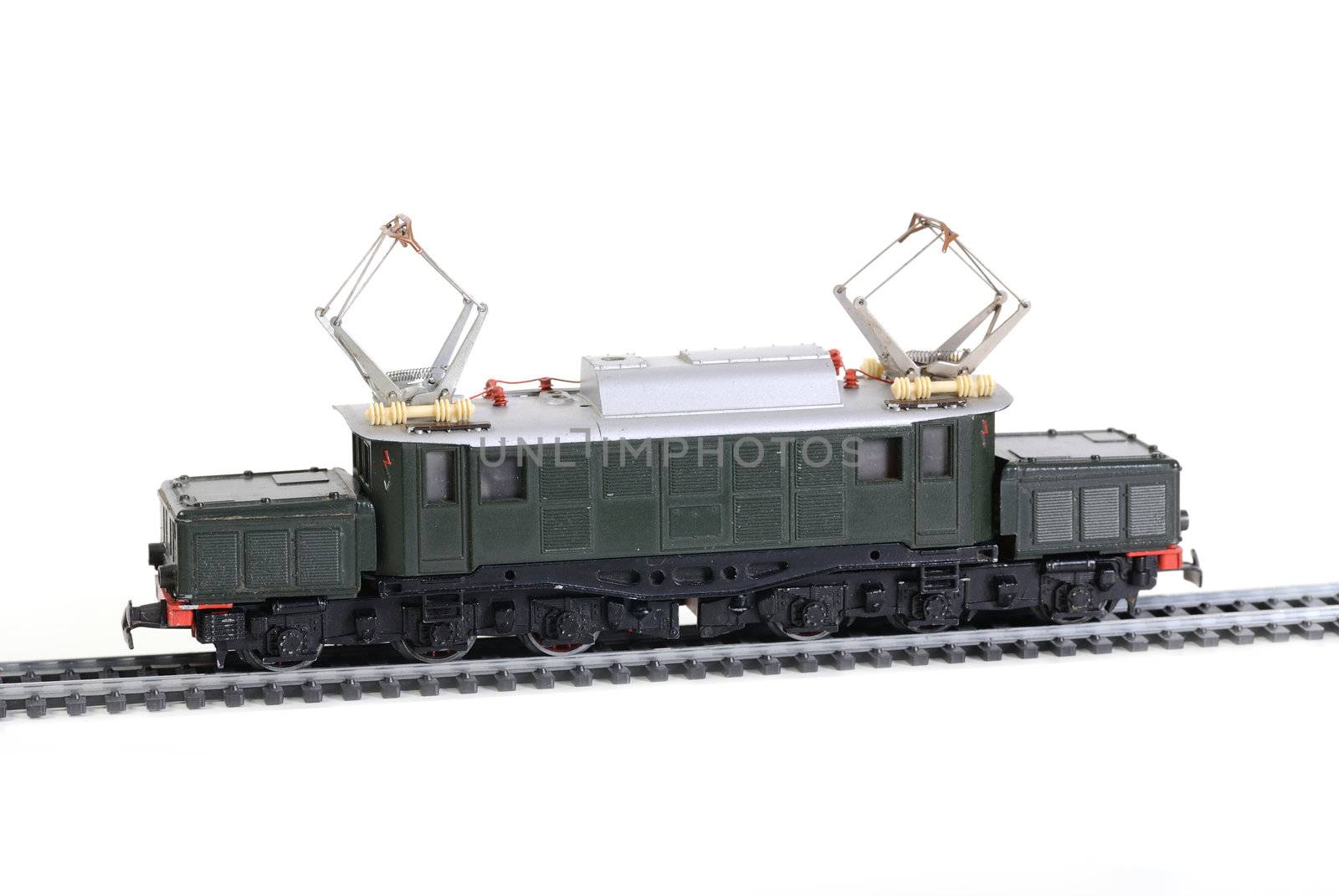 Shot of Model railroading isolated on white background