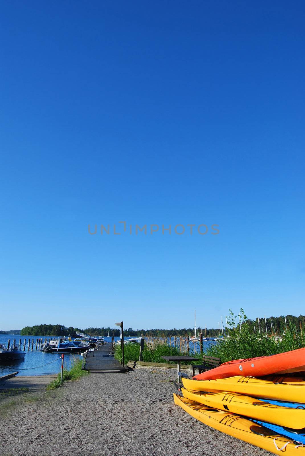 Summer in the scandinavian archipelago