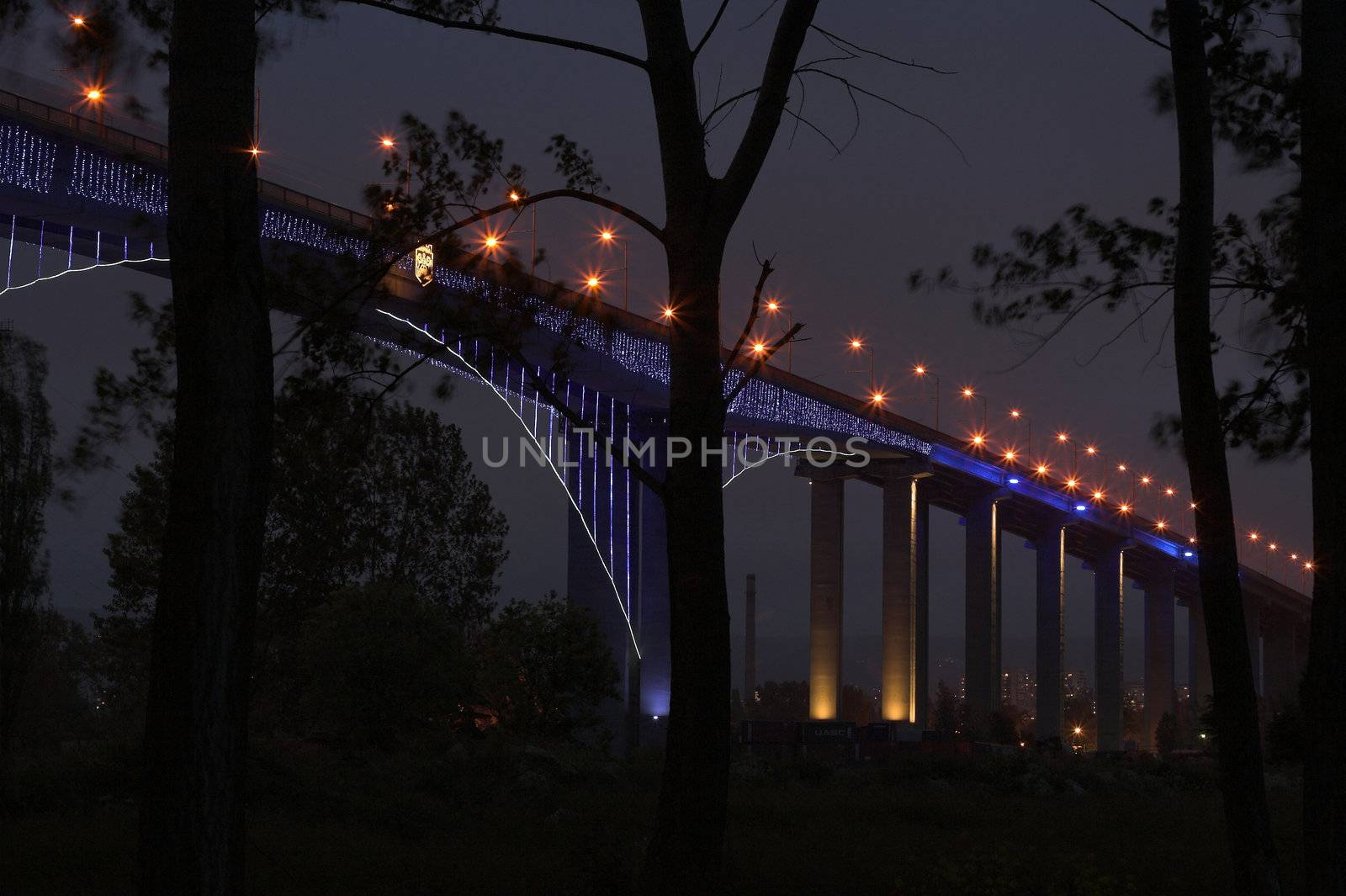 Bridge at night,Varna,Bulgaria