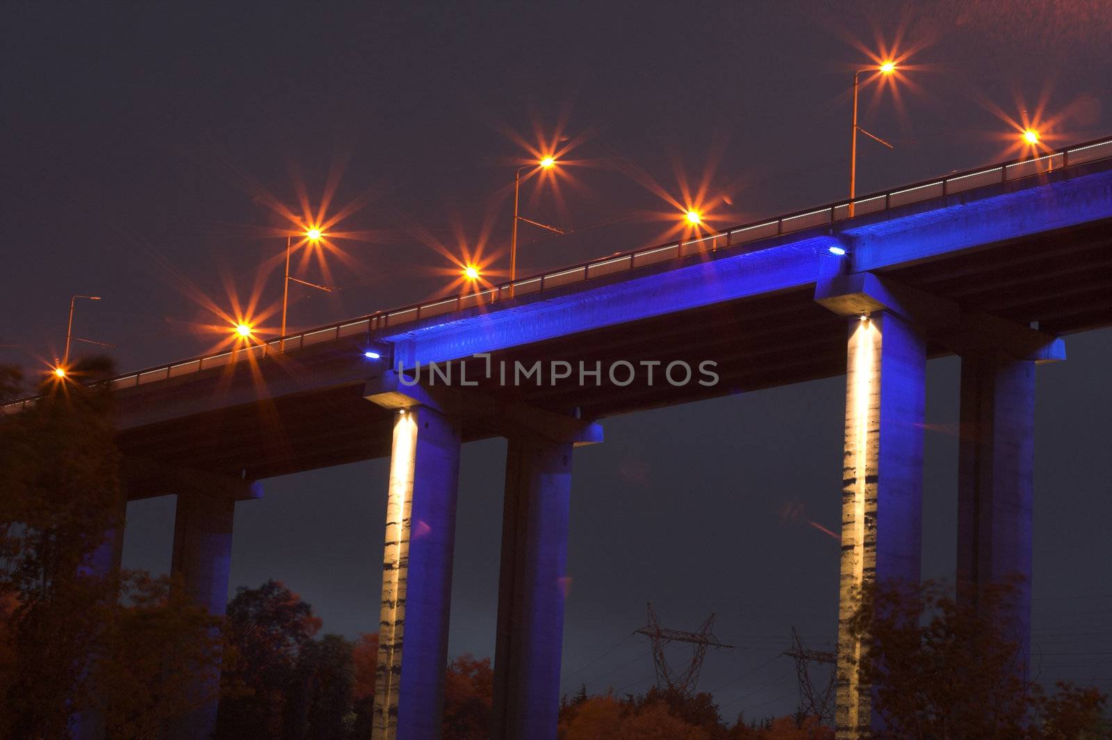 Bridge at night,Varna,Bulgaria