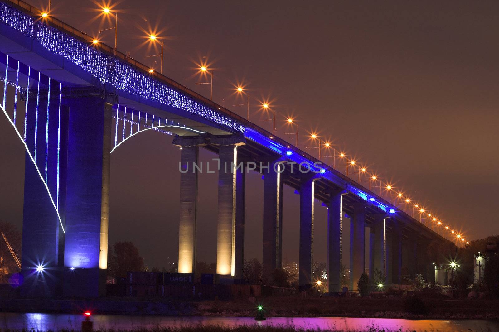 Bridge at night,Varna,Bulgaria