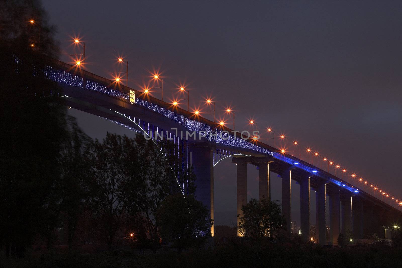 Bridge at night,Varna,Bulgaria