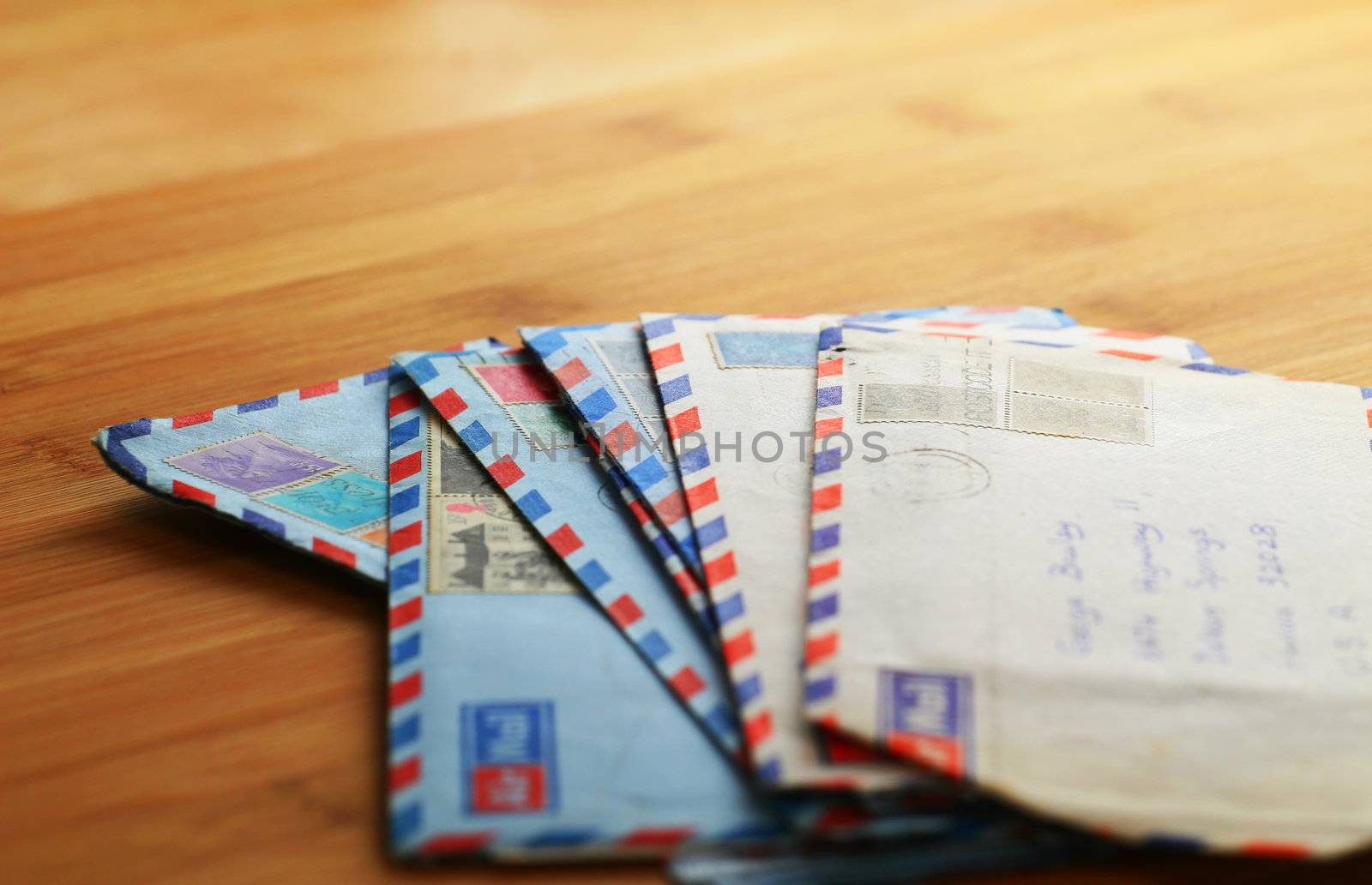 Old airmail letters by Geoarts