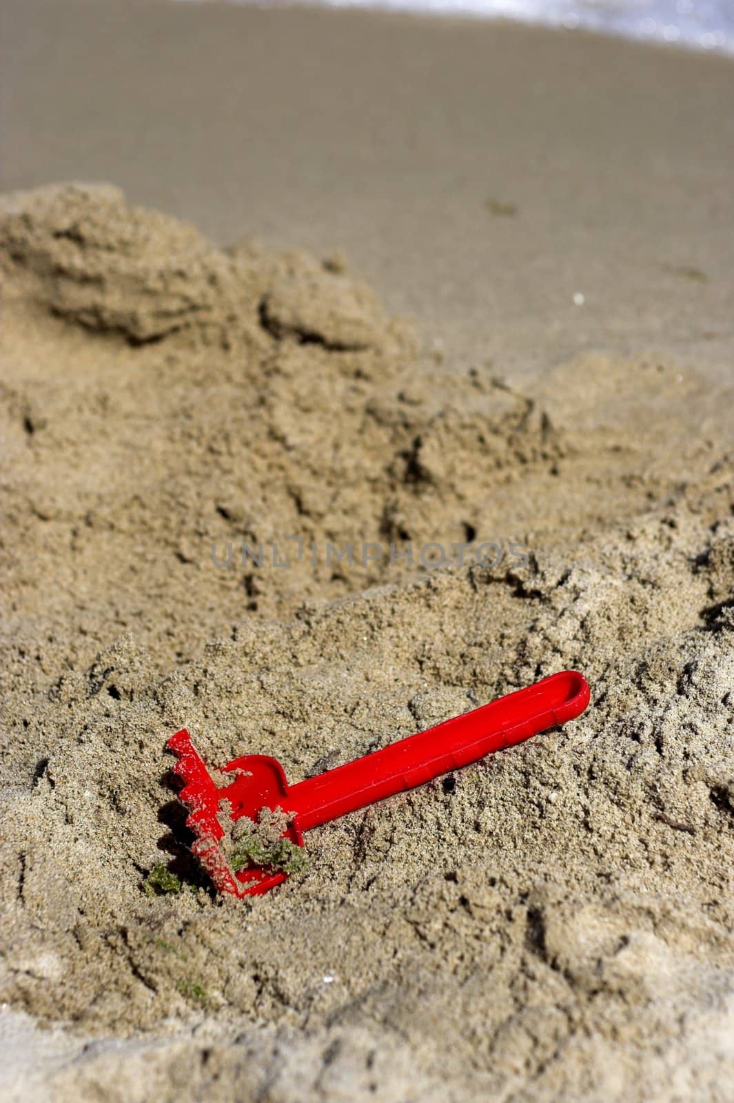 Picture of red beach toy