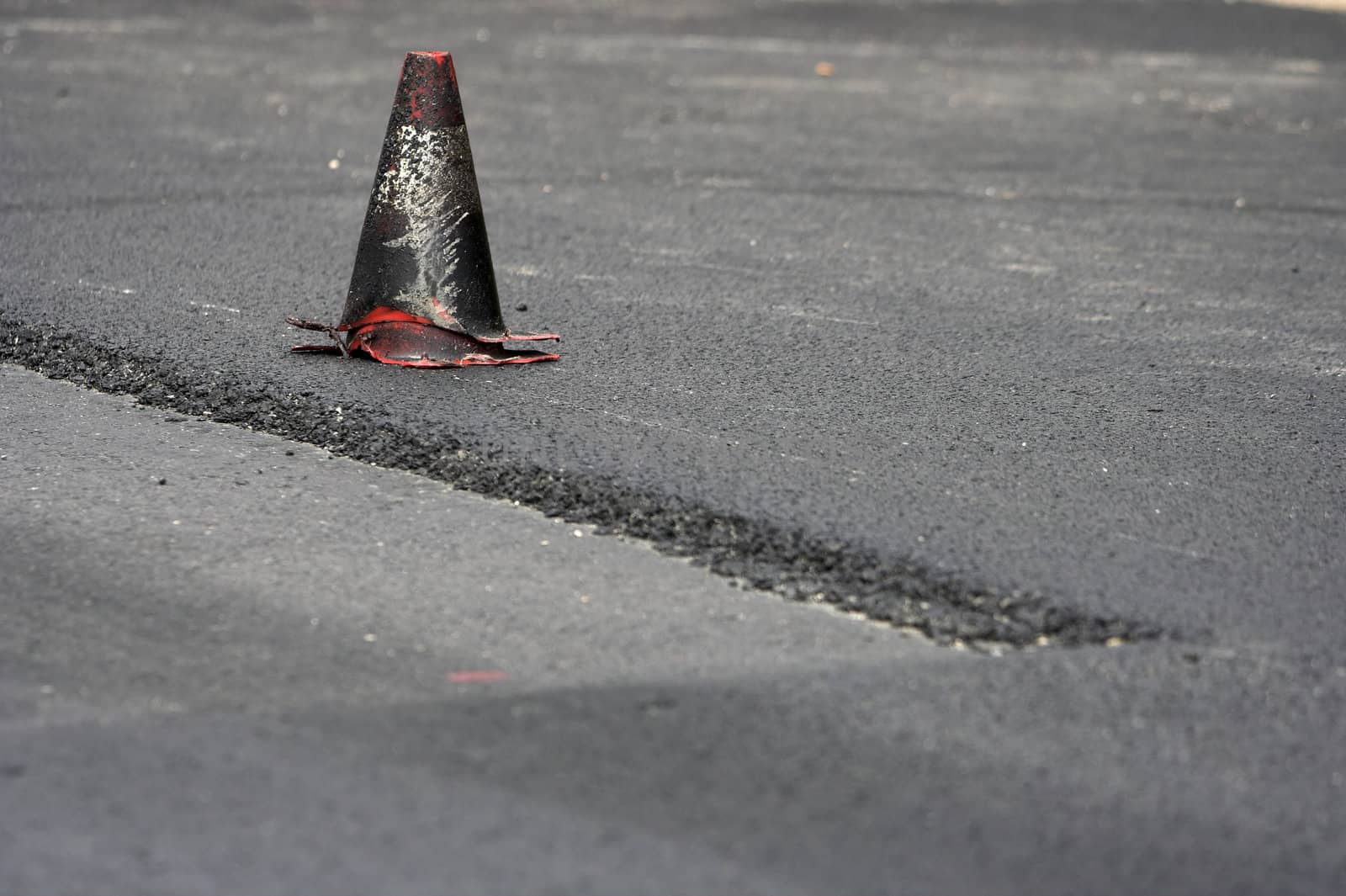 Road construction and traffic cone