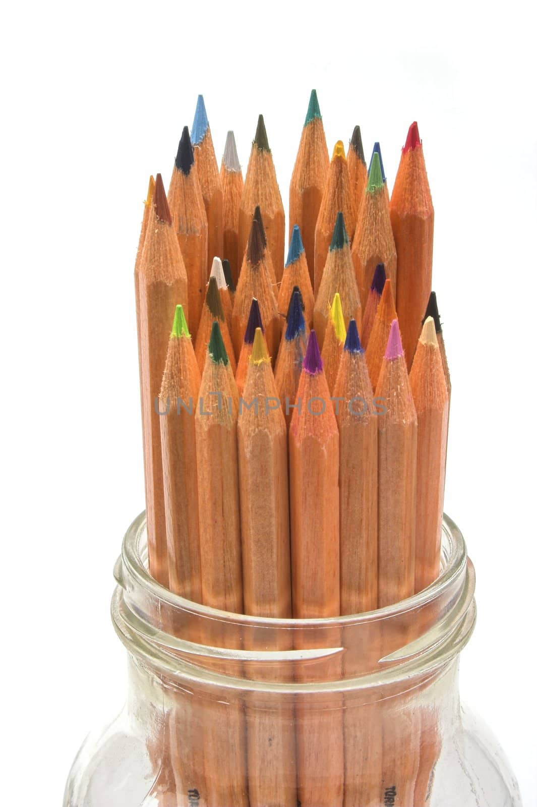 color pensils in the jar by alexkosev