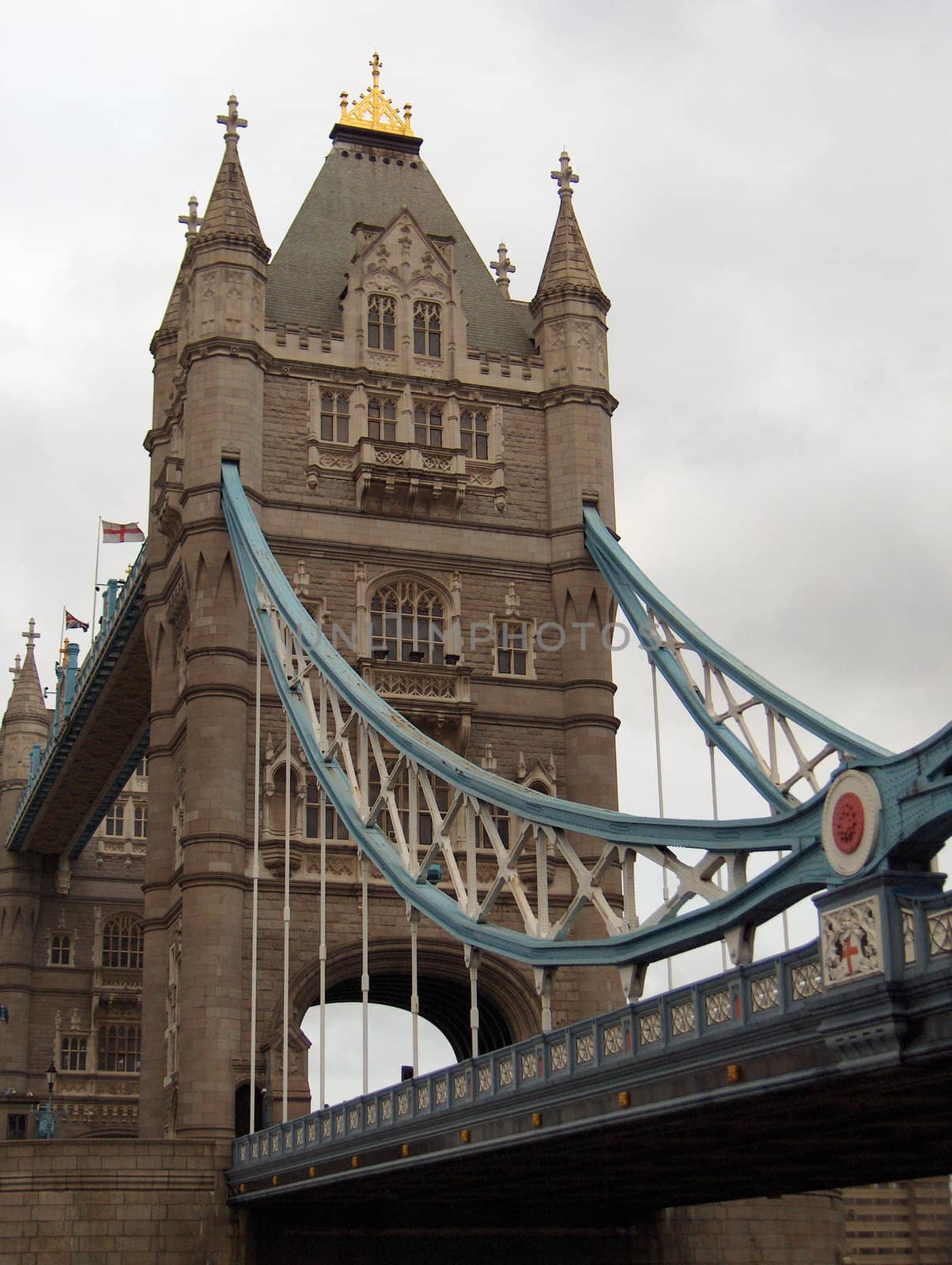Tower Bridge, a landmark in London, England.