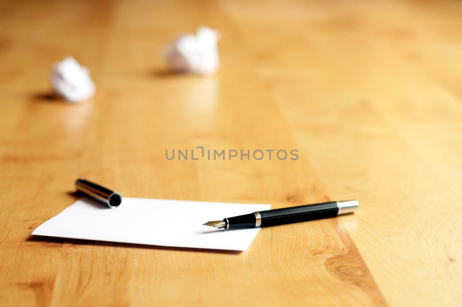 creative work in business office with selective focus