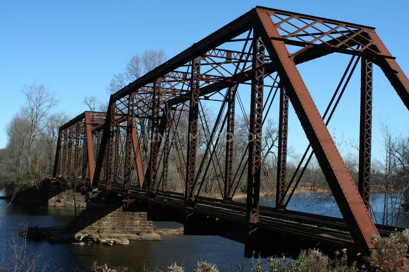 A Old railroad bridge