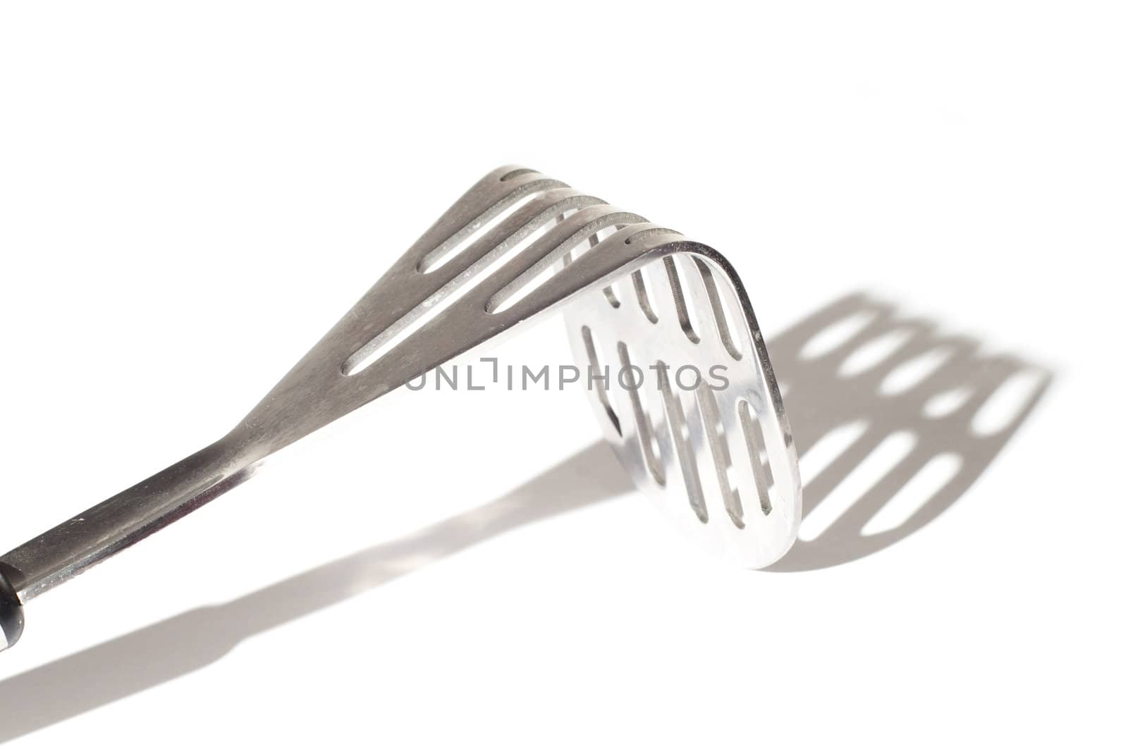 Kitchenware and strong shaddow isolated on white