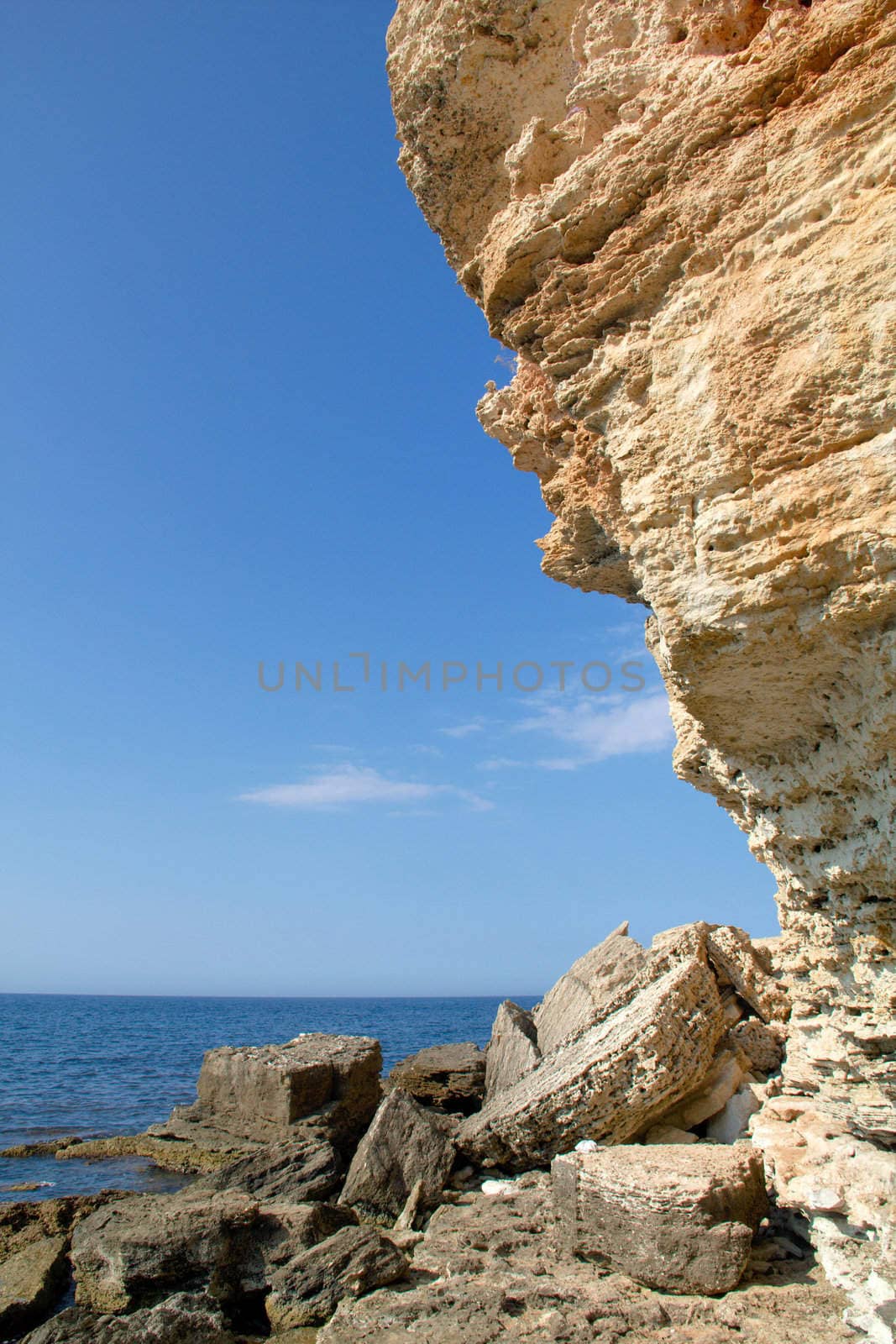 Rocky cliffs, the Black Sea coast