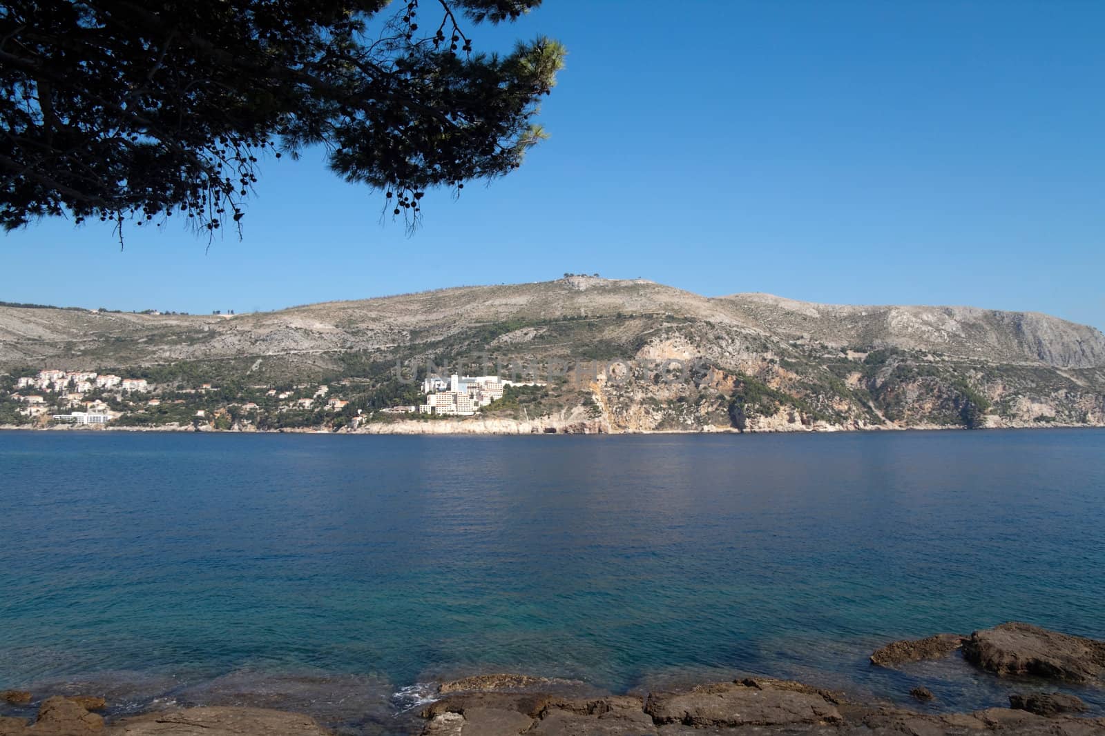 The beautiful coastline of Dubrovnik, Croatia 