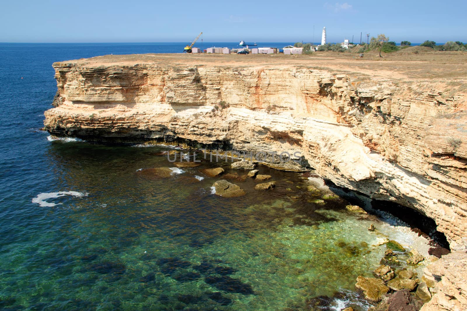 Rocky cliffs, the Black Sea coast