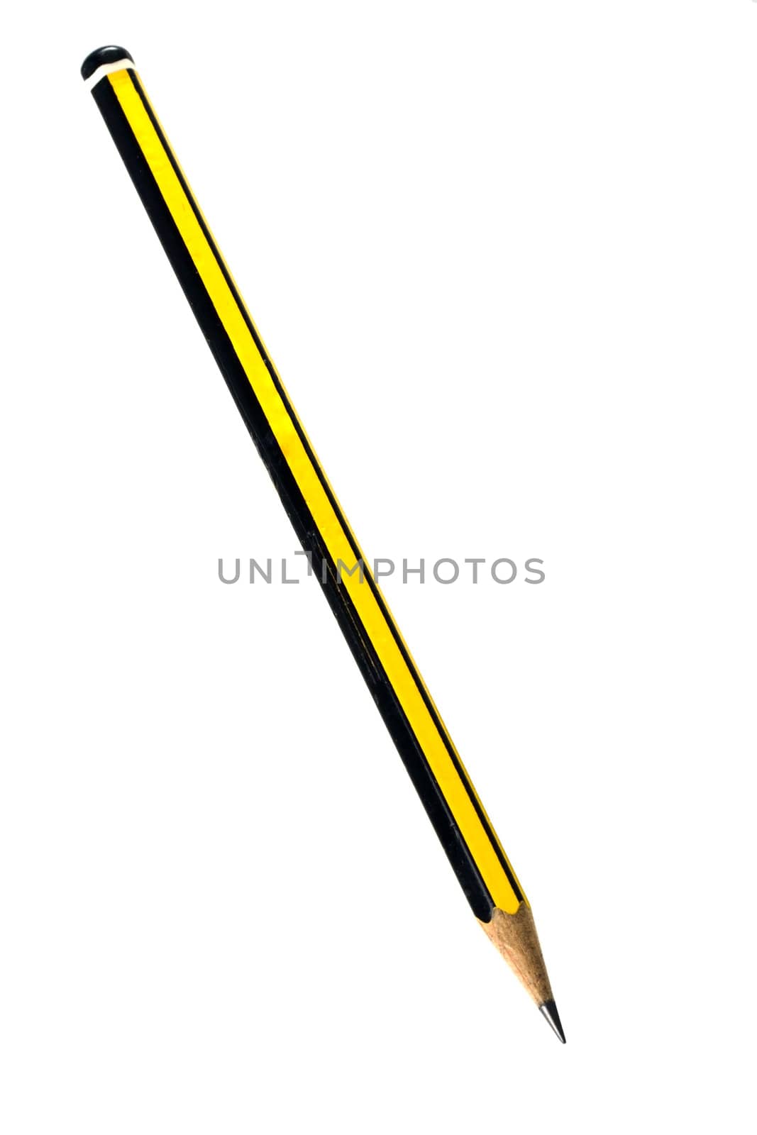 A pencil isolated on white background