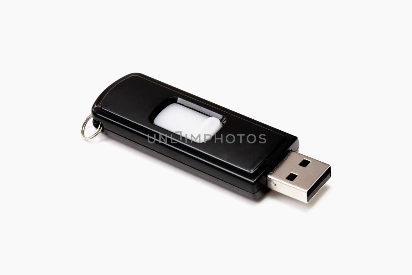 USB storage drive isolated on white