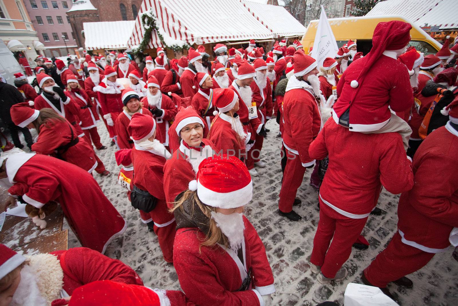 Santas Fun Run & Walk in Riga, Latvia by ints