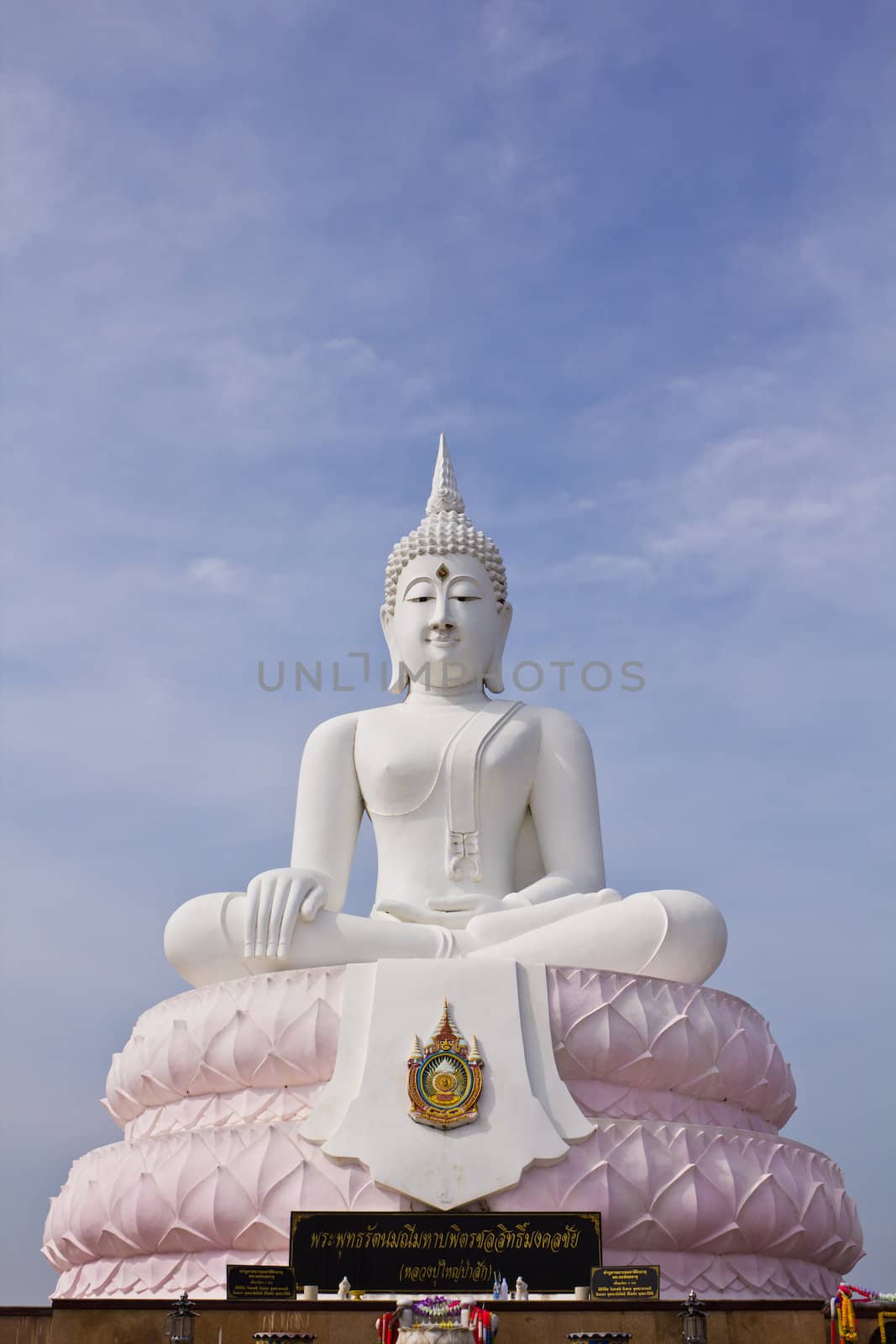 Buddha statue in temple Saraburi of Thailand