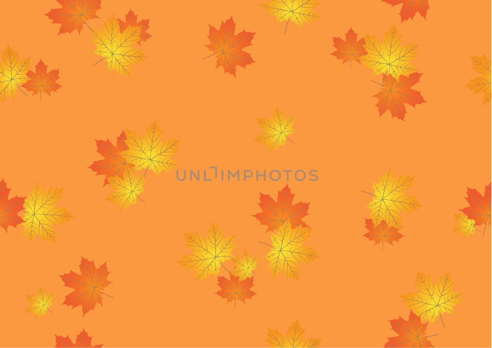 seamless background from autumn maple leaves by rodakm