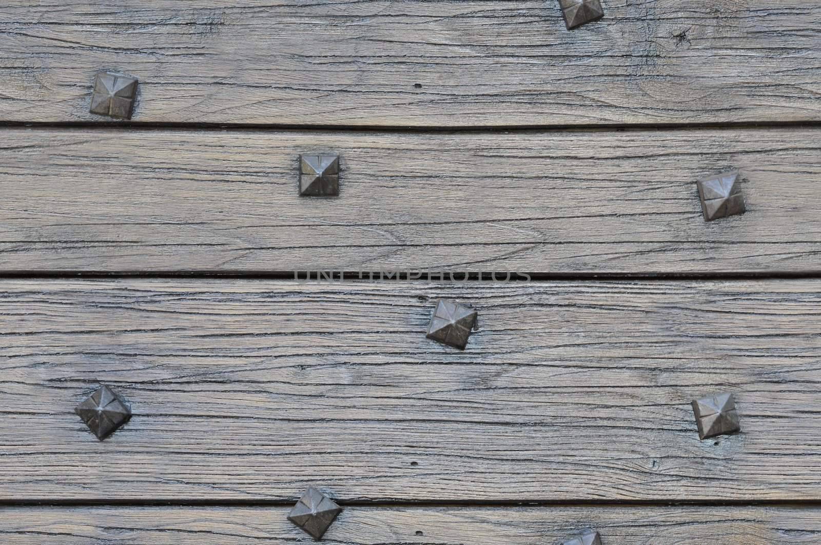 Wood planks with square nails texture that perfectly loop by shkyo30