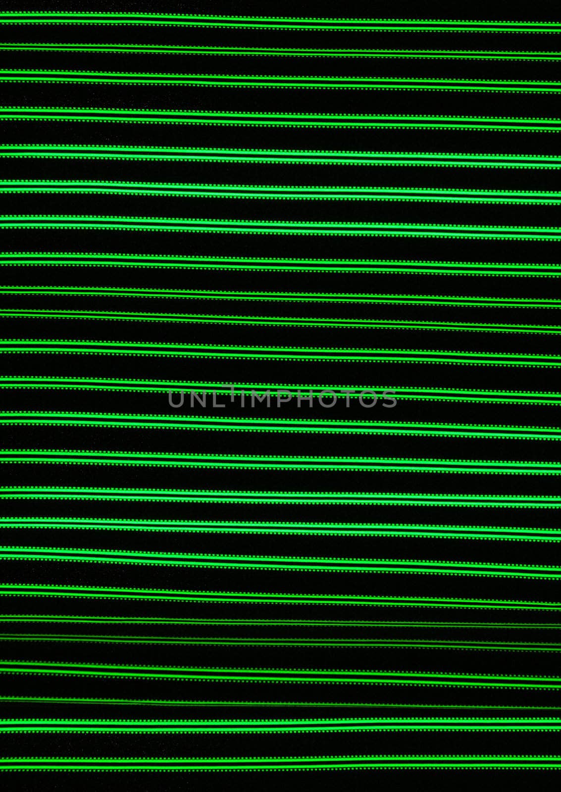 Abstract background with green stripes on black