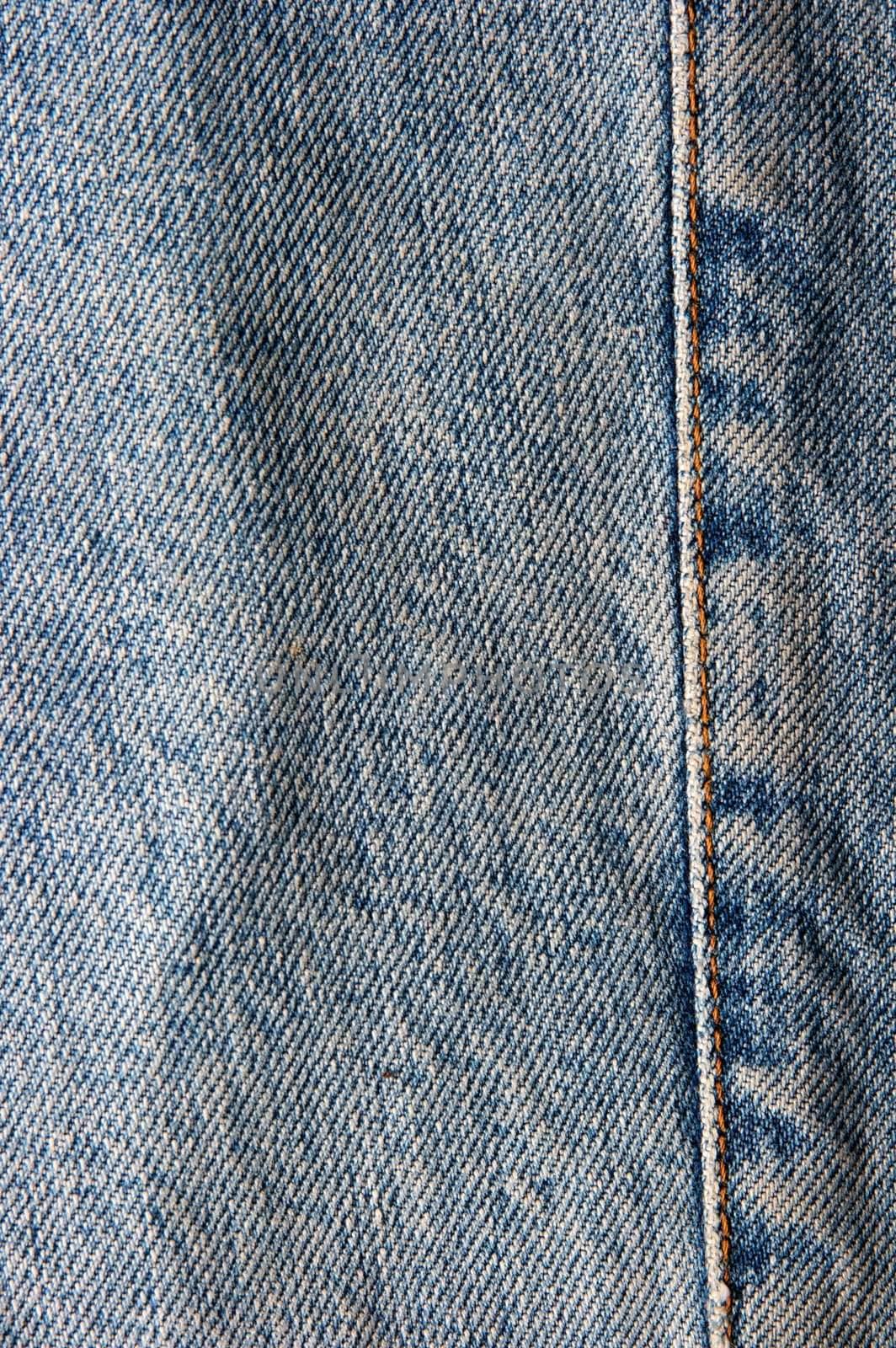 Blue jeans texture with stiching